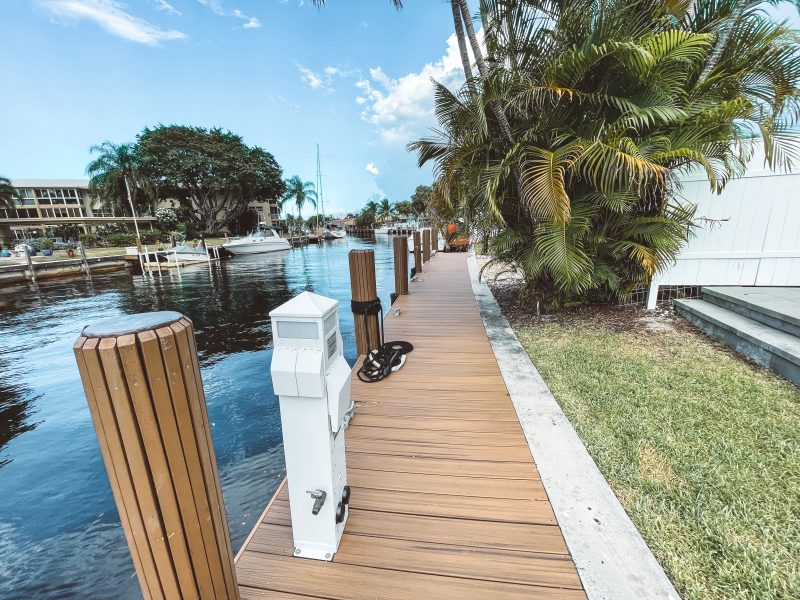 Dockage- Brand new Trex dock available with 2x50 amp and Water- FLL