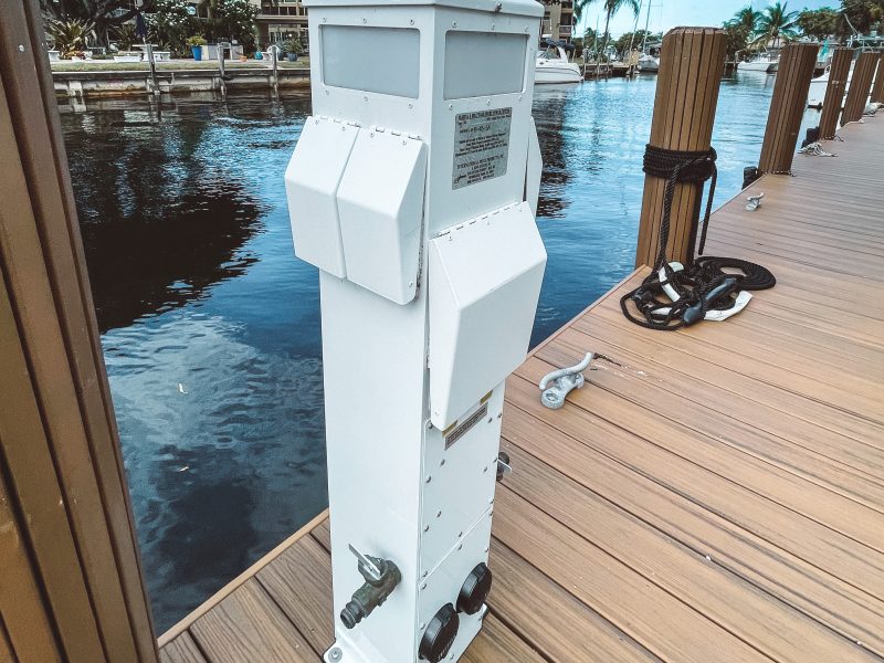 Dockage- Brand new Trex dock available with 2x50 amp and Water- FLL